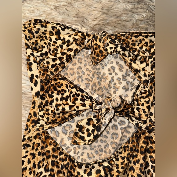 Animal print tube top bodysuit M - Picture 3 of 4